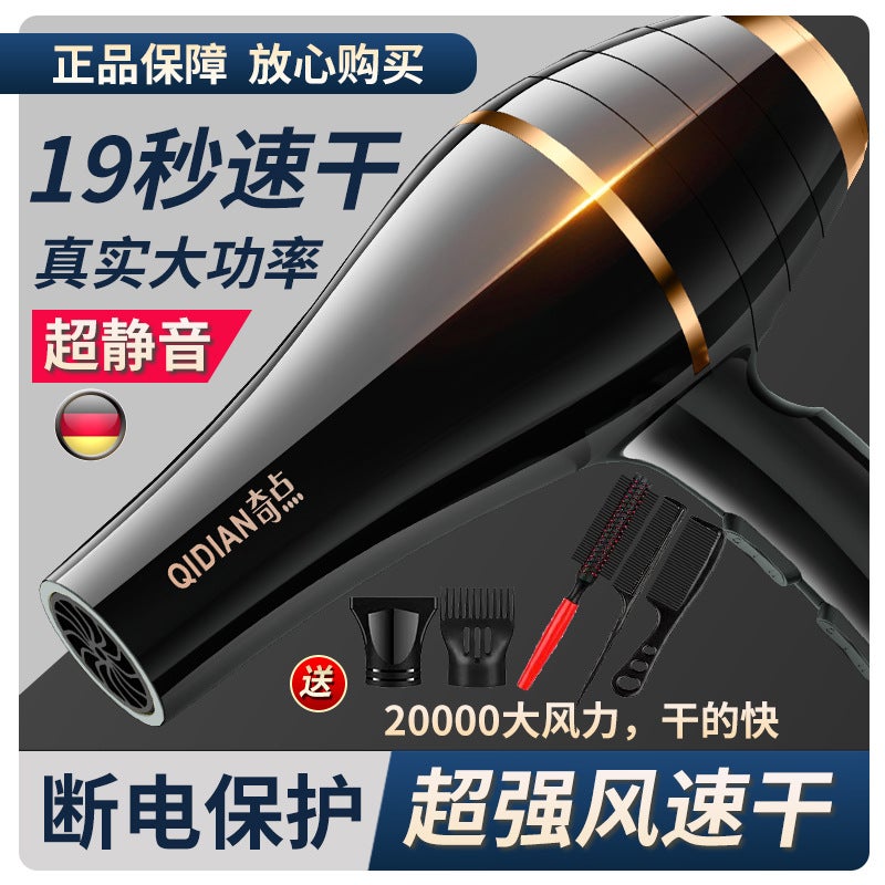 [Hair Salon Wind] Hair Dryer Household High-Power Negative Ion Student Dormitory Mute Cold And Wind Power Hair Dryer - Image 3